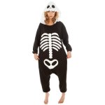 Chaks c1115m, combinaison kigurumi squelette 164cm