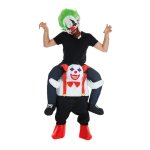 Chaks c4245, dguisement molletonn carry me clown malveillant adulte