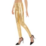 Chaks c4447l, legging brillant adulte luxe or, taille l / xl