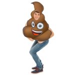 Chaks c4469, dguisement emoji crotte adulte