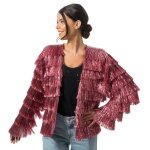 Chaks c4677m, veste scintillante à franges femme, rose taille m Chaks c4677m, veste scintillante à franges femme, rose taille m