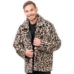 Chaks c4696l, veste imprime lopard homme taille l