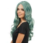 Chaks c4707 - 20, perruque cheveux longs ondul�s, vert