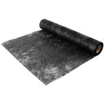 Chaks c51030061 - chemin de table brillance 30cm x 10m, noir