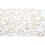 Chaks c52030026, chemin de table organza arabesques 36cm x 5m, blanc / or Chaks c52030026, chemin de table organza arabesques 36cm x 5m, blanc / or