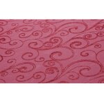 Chaks c52030030, chemin de table organza arabesques 36cm x 5m, rouge / rouge