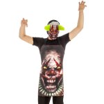 Chaks h4182, dguisement tablier + masque clown terrifiant adulte