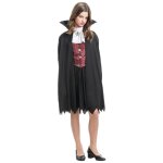Chaks h4259116, d�guisement robe vampiresse theodora avec cape 116cm, 4 - 6 ans
