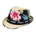 Chapeau borsalino ibiza hibiscus