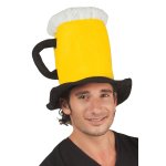Chapeau chope de bire jaune