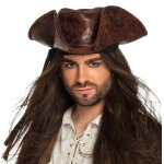 Chapeau de corsaire marron