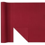 Chemin de table airlaid luxe 40cm x 4m80, bordeaux (rouleau)
