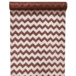 Destockage, chemin de table chevron paillet�, cuivre
