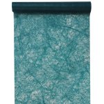 Chemin de table fanon, bleu canard