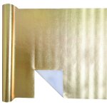 Chemin de table harmony 3 en 1 prdcoup 4m80, metallise or brillant
