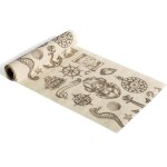 Chemin de table marin en lin tr�sors perdus 5m