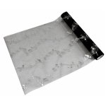 Chemin de table notes de musique, en noir musique