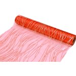 Chemin de table organza cheveux d'ange, rouge