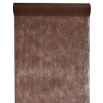 Santex 2810 - 14 - 30, chemin de table en tissu intiss, chocolat
