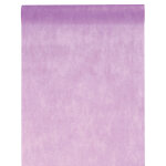 Chemin de table en tissu intiss, lilas