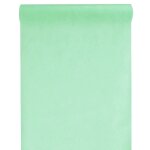 Chemin de table en tissu intiss, menthe