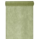 Chemin de table en tissu intiss, sauge
