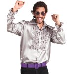 Chemise adulte disco argent - taille 50 / 52
