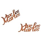 Confettis de table, vive les maries chocolat