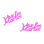 Confettis de table, vive les maries fuchsia