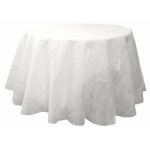 Coupon nappe ronde intisée soft Ø 240cm, blanc soft Coupon nappe ronde intisée soft Ø 240cm, blanc soft