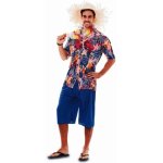 Dguisement hawaen adulte (avec chapeau paille)