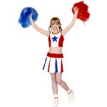 Dguisement pompom girl 128cm luxe, 5 - 7 ans