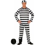 Déguisement prisonnier blanc / noir homme adulte Déguisement prisonnier blanc / noir homme adulte