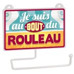 Drouleur papier wc au bout du rouleau, en mtal
