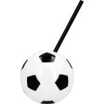 Gobelet ballon de football avec paille Gobelet ballon de football avec paille