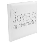 Grand livre d'or joyeux anniversaire, blanc Grand livre d'or joyeux anniversaire, blanc