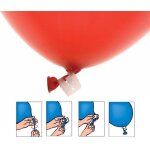 Grand paquet de 100 clips � ballon (blancs)