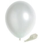 Grand sachet 100 ballons nacr�s, 30 cm, blanc