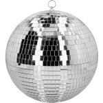 Grande boule  facettes 30cm  suspendre argent