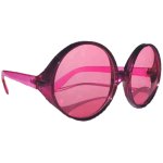 Grandes lunettes hippie roses