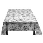Grande nappe plastique rectangle toiles d'araigne 275 cm