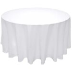 Grande nappe ronde en tissu deperlant Ø 300cm, blanc dperlant