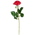 Grande rose fleur artificielle 43cm, rouge