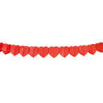 Guirlande coeur rouge 4 m