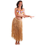Jupe raphia naturel longue 80cm