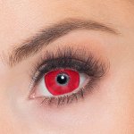 Lentilles (sans correction) iris rouge