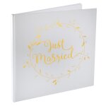 Livre d'or just married métallisé or Livre d'or just married métallisé or