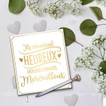 Grand livre d'or mariage heureux 27x30cm
