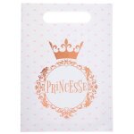 Lot de 10 sacs princesse en papier rose gold 23cm