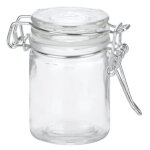 Lot de 12 pots à confiture en verre 6cm (fermeture métallique argent) Lot de 12 pots à confiture en verre 6cm (fermeture métallique argent)